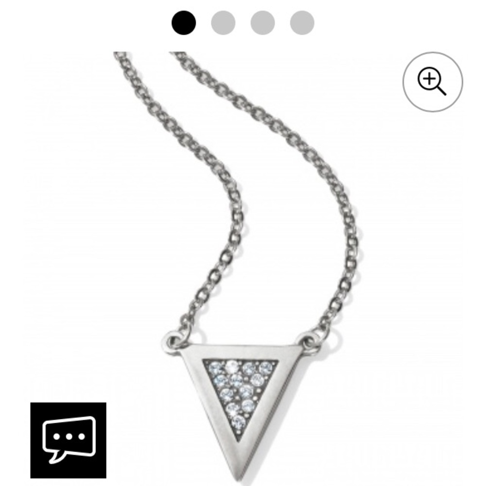NWT Brighton Silver Reversible Necklace